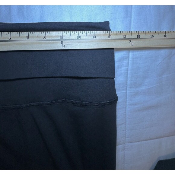 OFFLINE Aerie OG Super Flare Foldover‎ High Waisted Black Leggings SMALL NWT - Picture 9 of 13